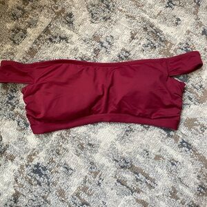 Red Bandeau Bikini Top